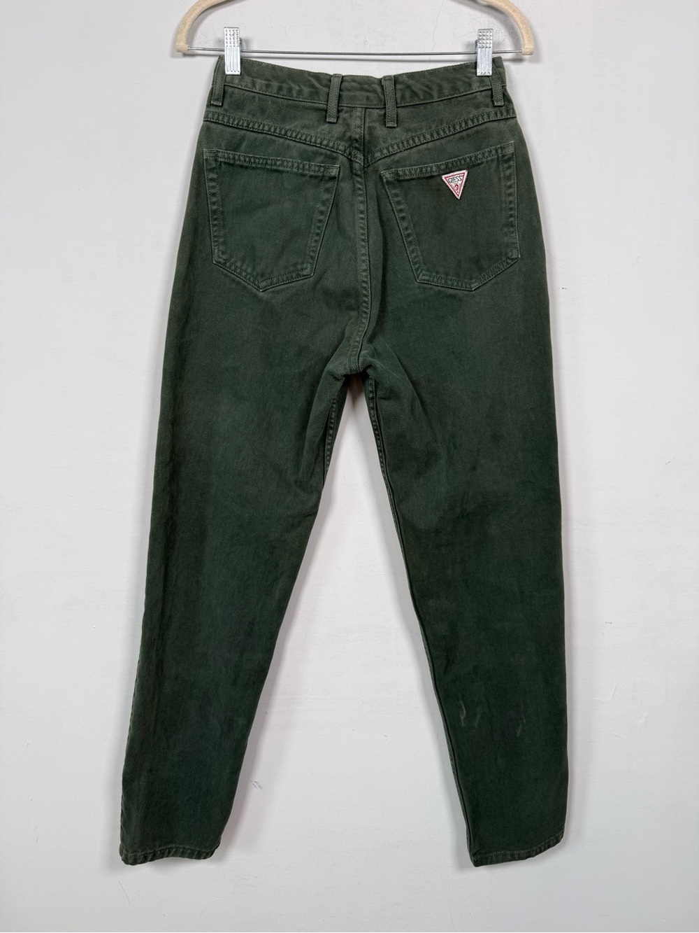 Vintage Guess High Rise Tapered Jeans Green Cut 29374 Size 29 Great Condition